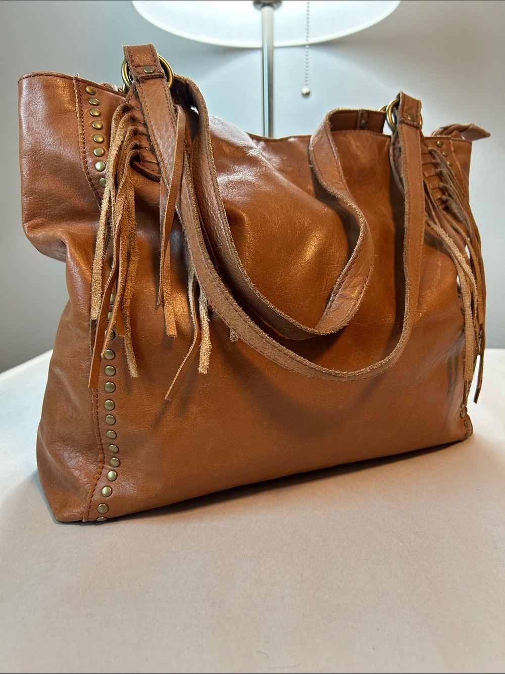 The Sac Leather Fringe Boho Shoulder Bag